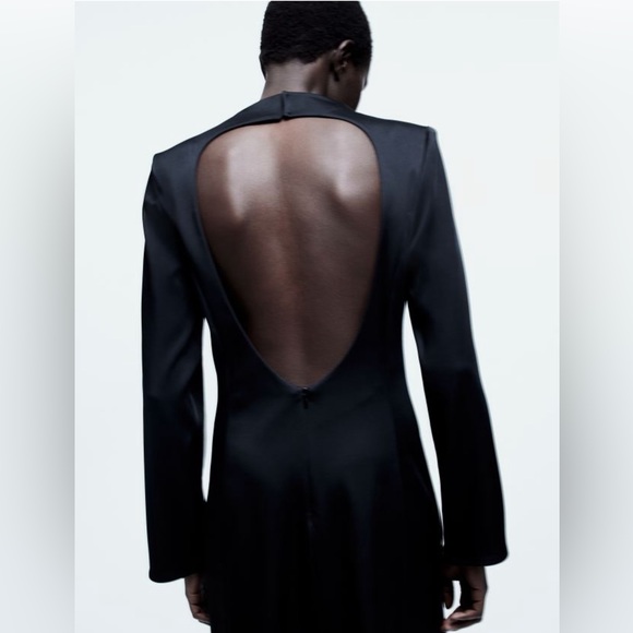 NWT H&M satin backless LBD. - Picture 8 of 9